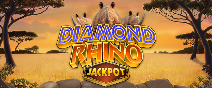 hvordan spille Diamond Rhino Jackpot