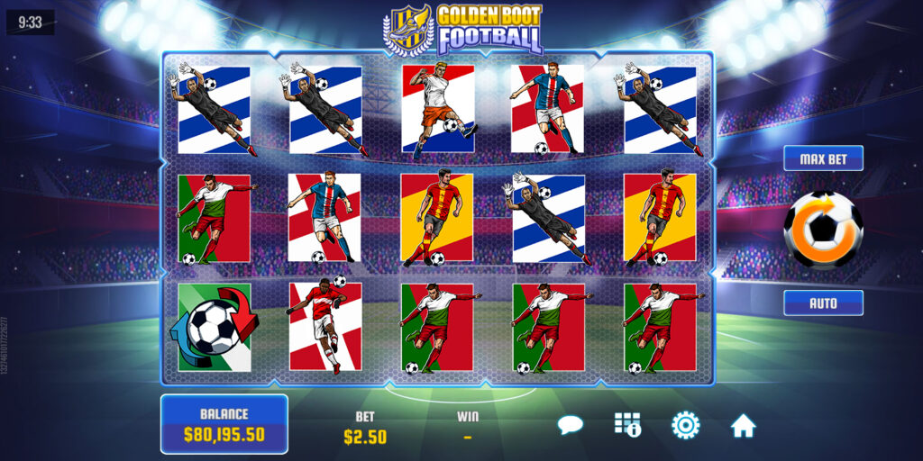 Funktionen des Online-Spielautomaten Golden Boot Football