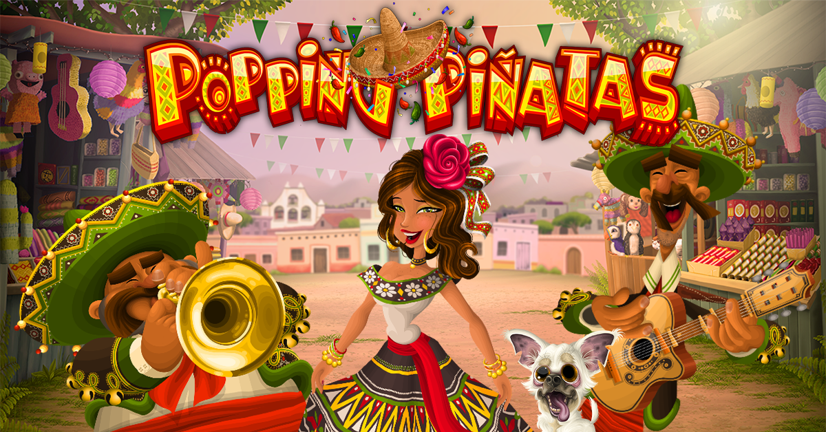 Popping Pinatas online shot-game voor spelers van gemiddeld niveau