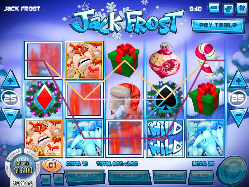Jack Frost tragamonedas en línea RTP