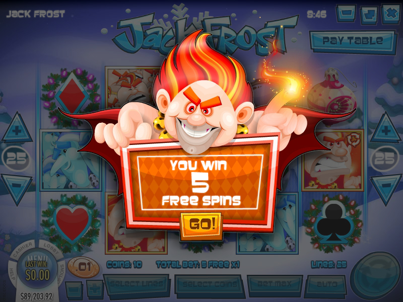 Play Jack Frost at willis casino