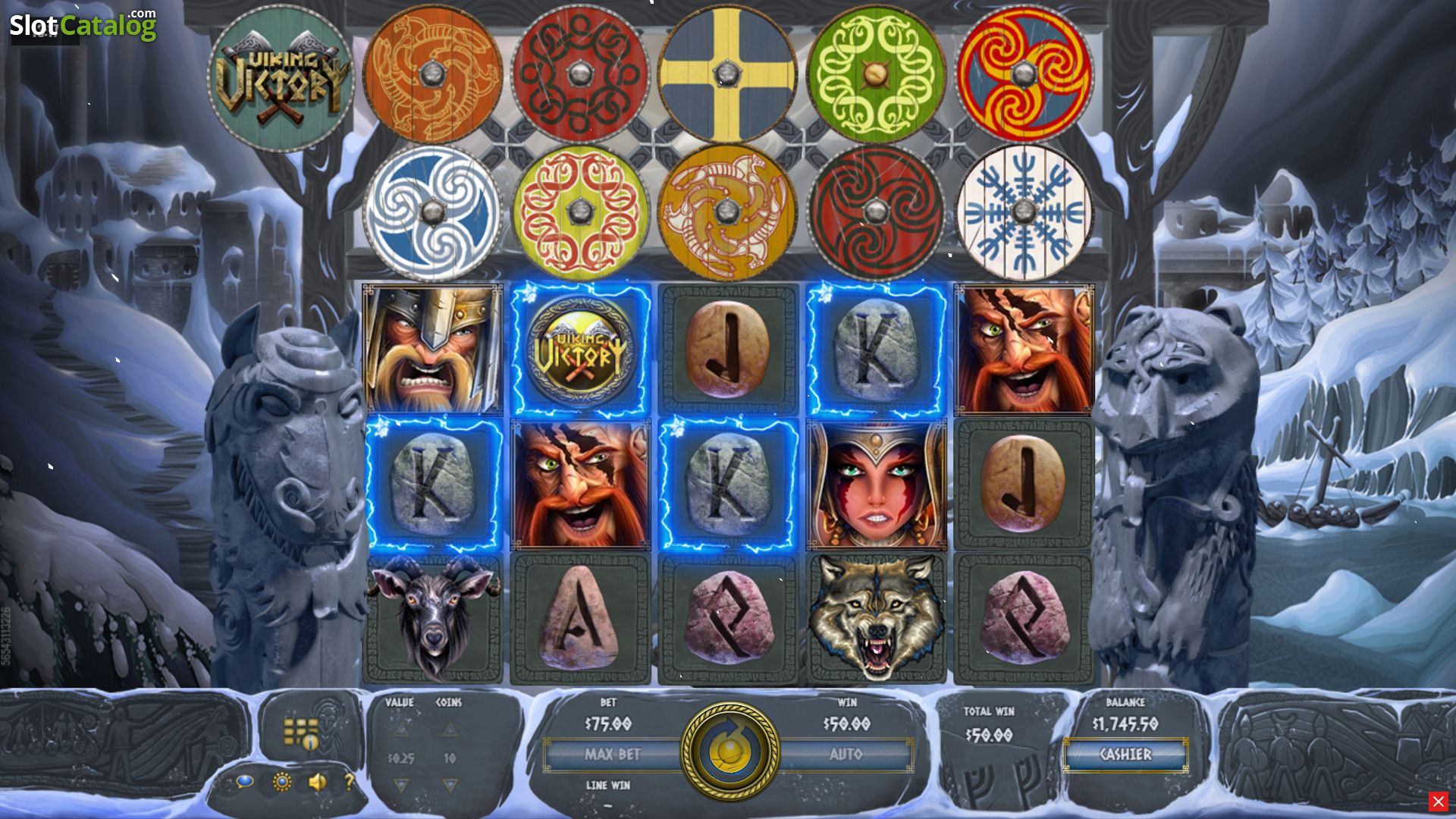 Caractéristiques du jeu de casino en ligne Viking Victory