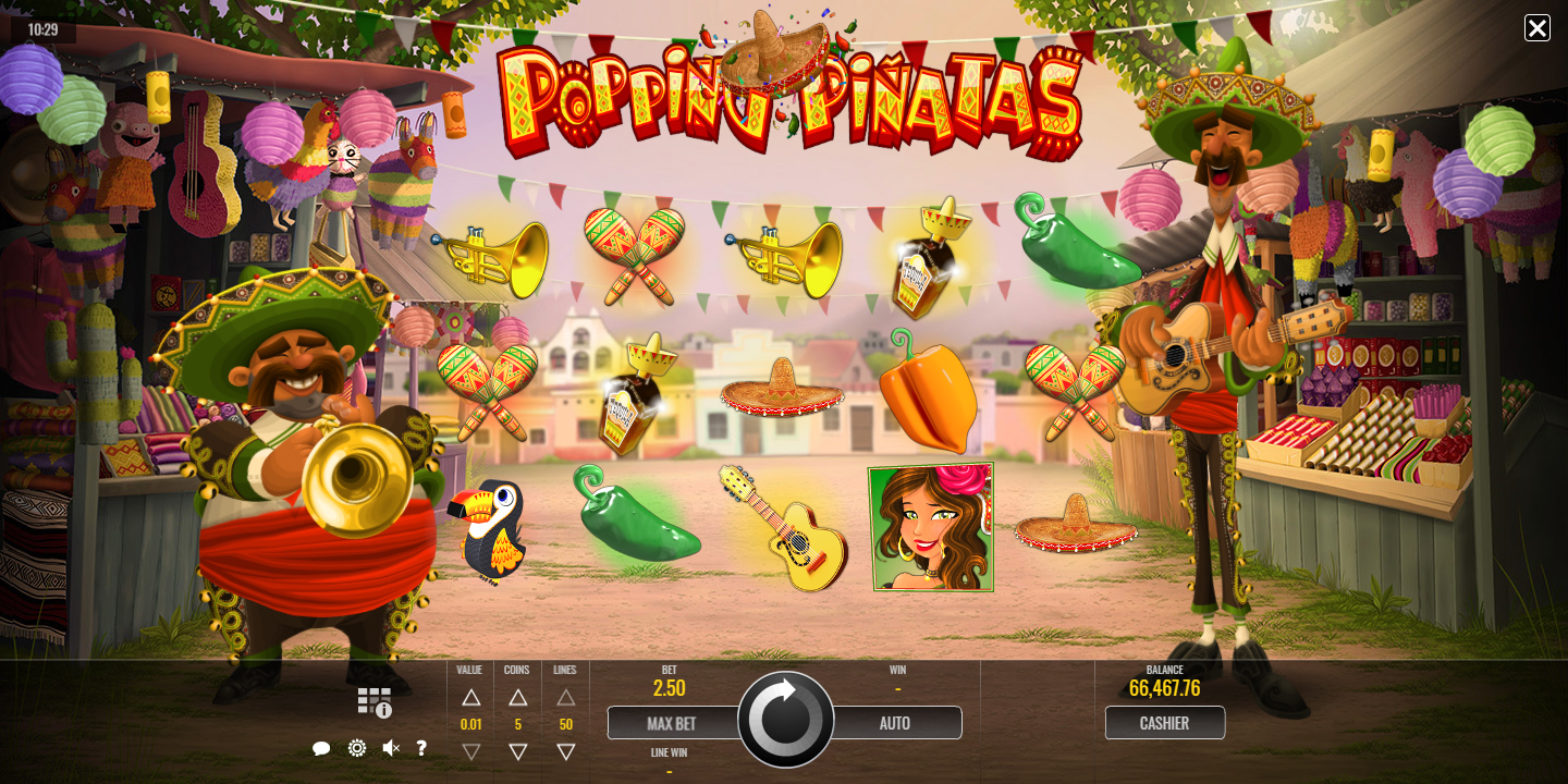Popping Pinatas Online-Slot-Wetten