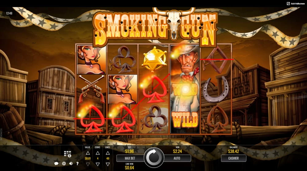 Smoking gun online slot game rtp and variance