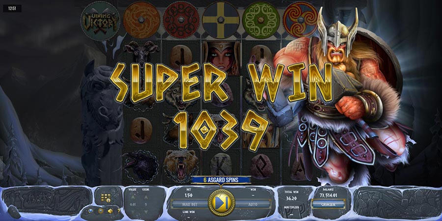 jeu de machine à sous en ligne Viking Victory pari
