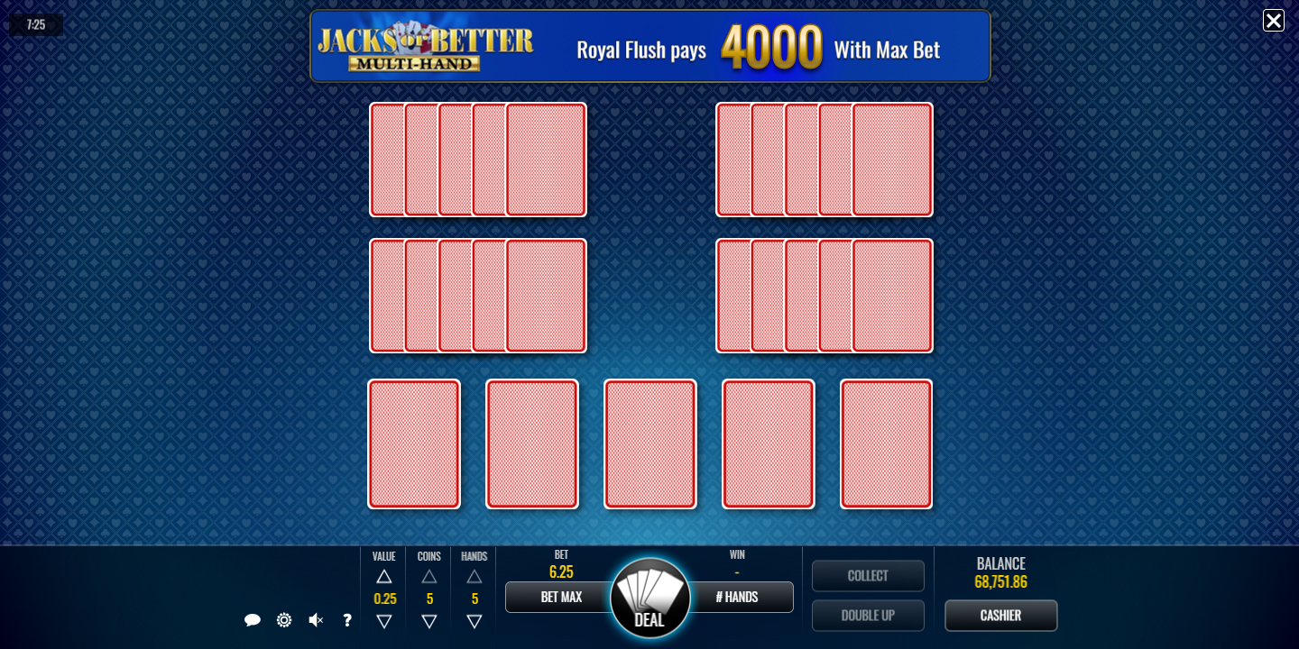 how to play jacks or better multi hand online video poker