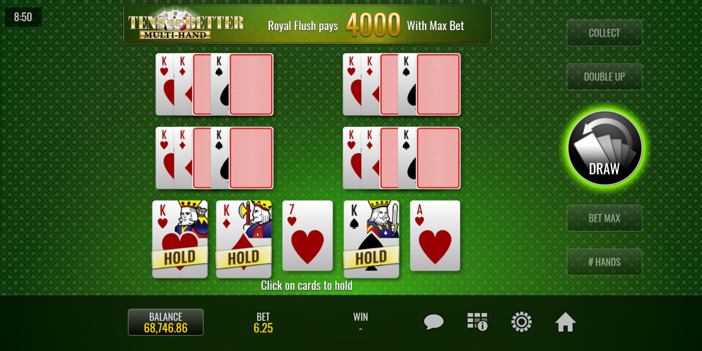 tens or better online video poker tips and tricks