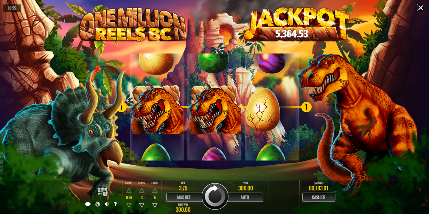 Cómo jugar el juego de casino en línea de tragamonedas One Million Reel BC